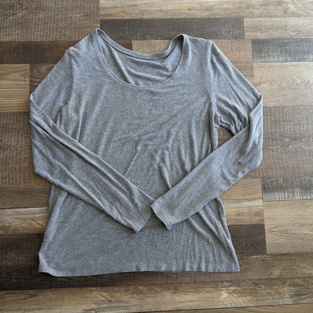 Eileen Fisher, grey long sleeve, women's medium